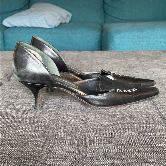 Italian leather kitten heels - Picture 4 of 10